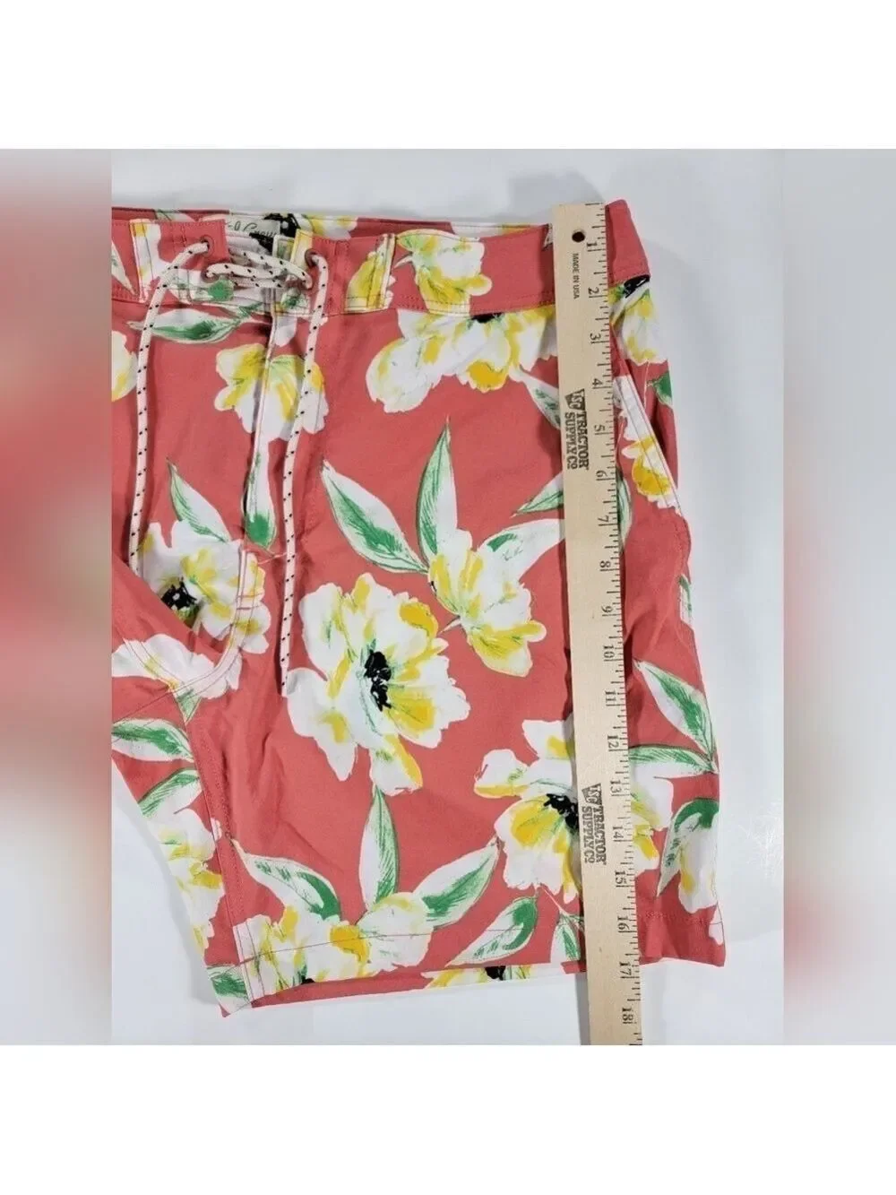 NWT J Crew 7'' Stretch Breaker Board Short Floral Print ECONYL Nylon Swim Men 33